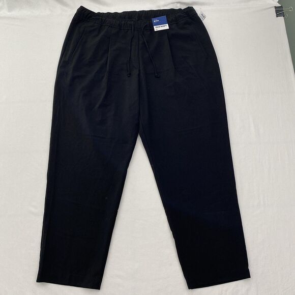 NWT Old Navy Black Pants Billie High Rise Ankle Pull On Pockets Womens XL - Picture 1 of 12
